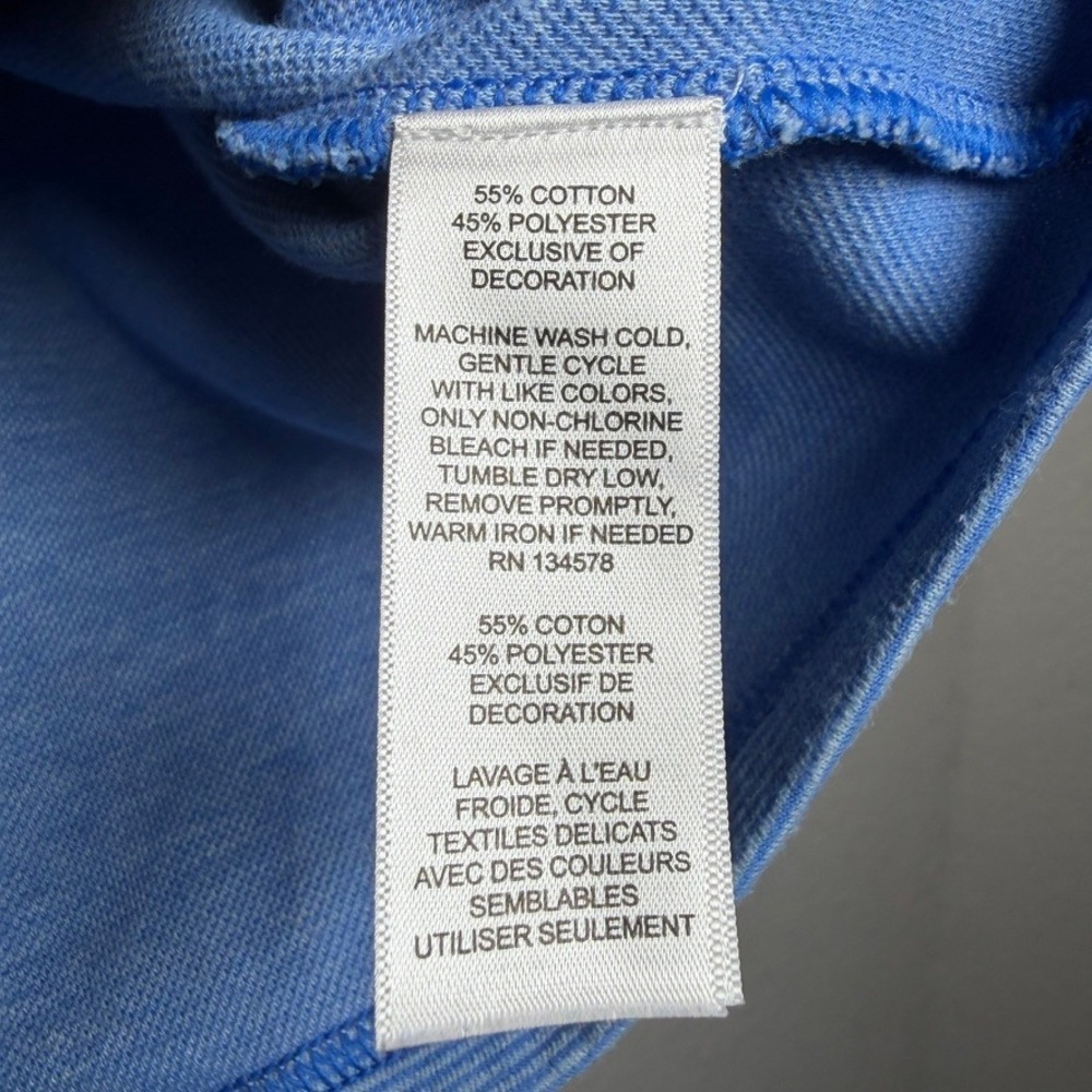 Vineyard Vines Saltwater 1/4 Zip Hull Blue Pullover Womens Large Stripe 3K001465 - Picture 6 of 10